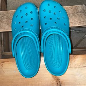 Classic Crocs Turquoise blue Womens 11